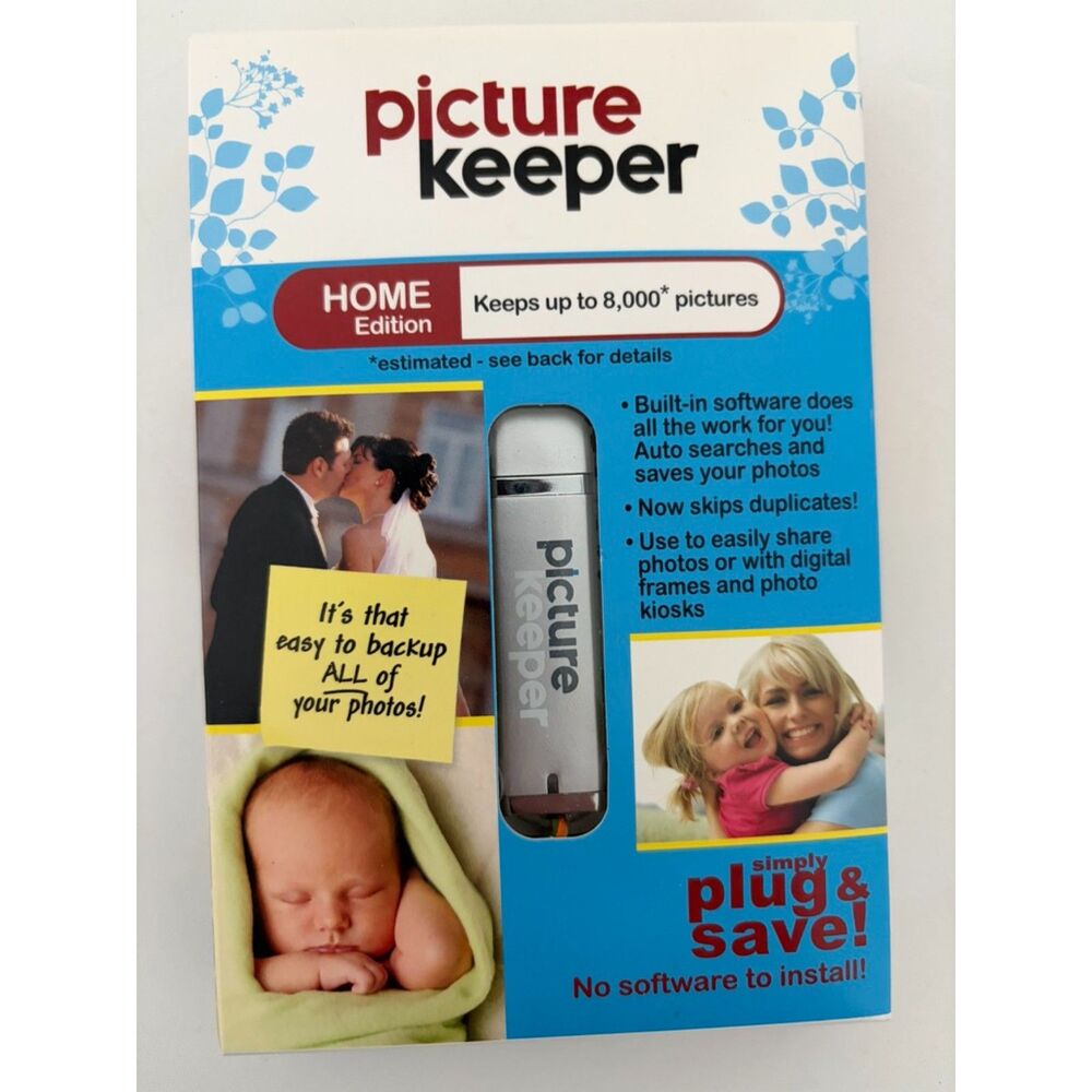 Picture Keeper Home Edition  8 GB USB automatic photo backup device